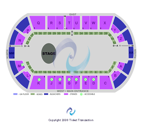 Tingley Coliseum Metallica Seating Chart