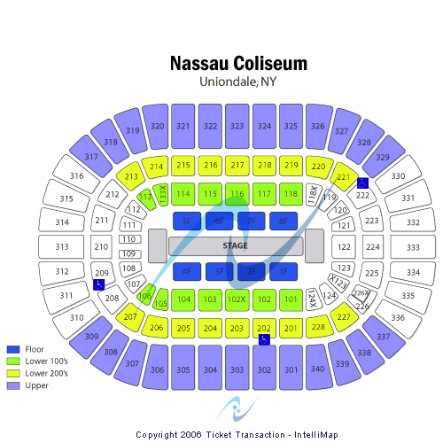 Nassau Veterans Memorial Coliseum Cirque du Soleil – Delirium Seating Chart