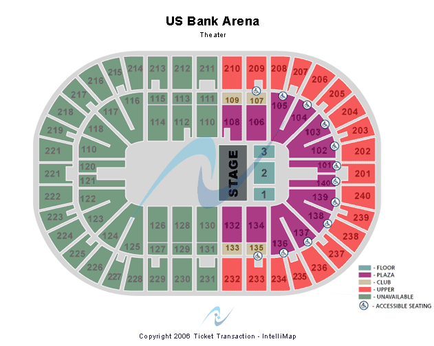 Heritage Bank Center T-Stage Seating Chart