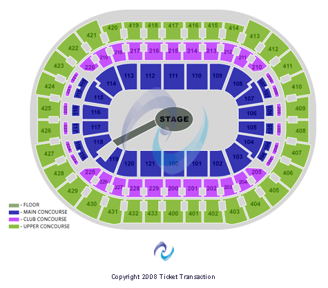Capital One Arena Center Stage GA Floor Seating Chart