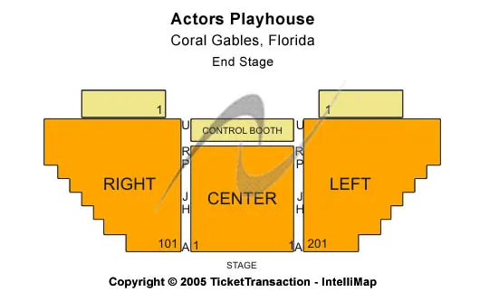 seating chart for Actors Playhouse - FL - End Stage - eventticketscenter.com