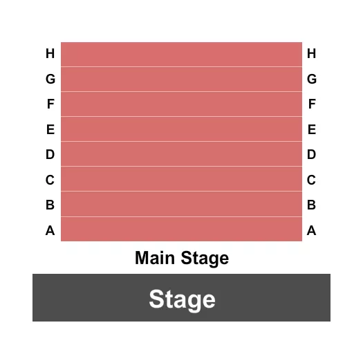 seating chart for 2nd Stage At Baldwin Theatre - Endstage - eventticketscenter.com