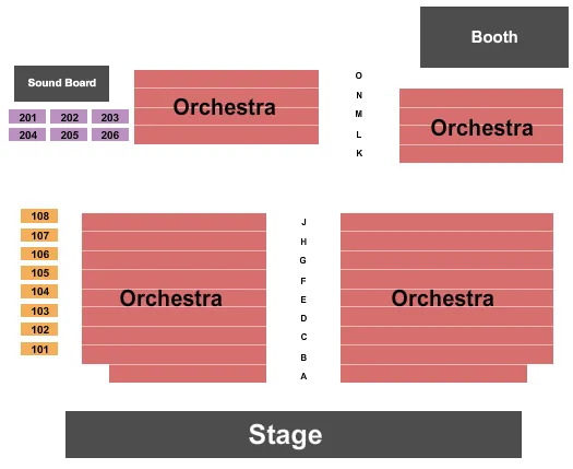 seating chart for 59e59 Theaters - Theater A - End Stage - eventticketscenter.com