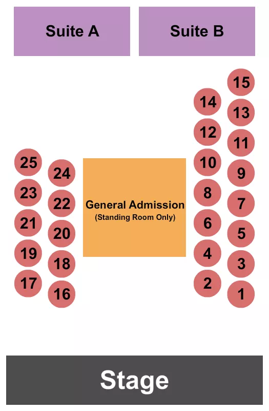 seating chart for AM/FM - Backyard - GA/Tables/Suites 2 - eventticketscenter.com