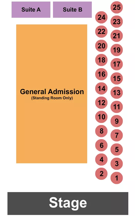 seating chart for AM/FM - Backyard - GA/Tables/Suites 3 - eventticketscenter.com