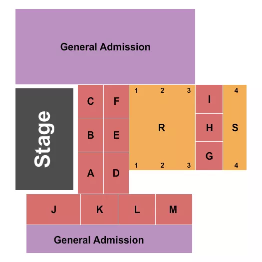 seating chart for ASU Kerr Cultural Center - Endstage Tables 3 - eventticketscenter.com