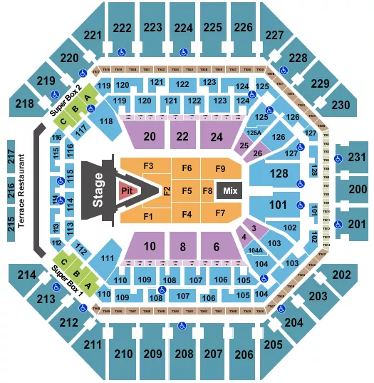 seating chart for Frost Bank Center - Aerosmith 2023 - eventticketscenter.com