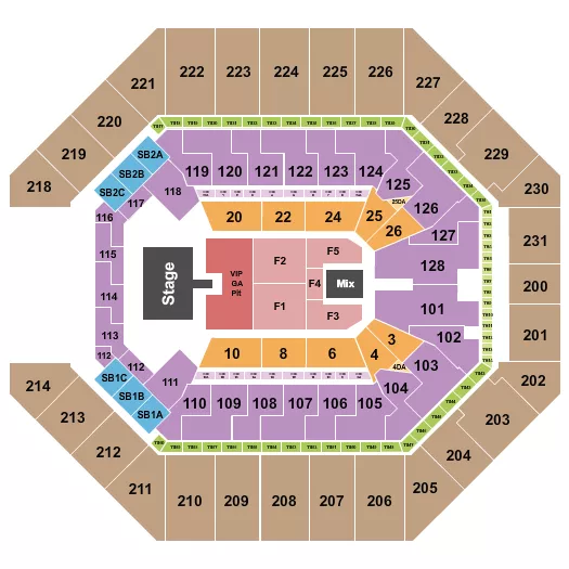 seating chart for Frost Bank Center - Cody Johnson - eventticketscenter.com