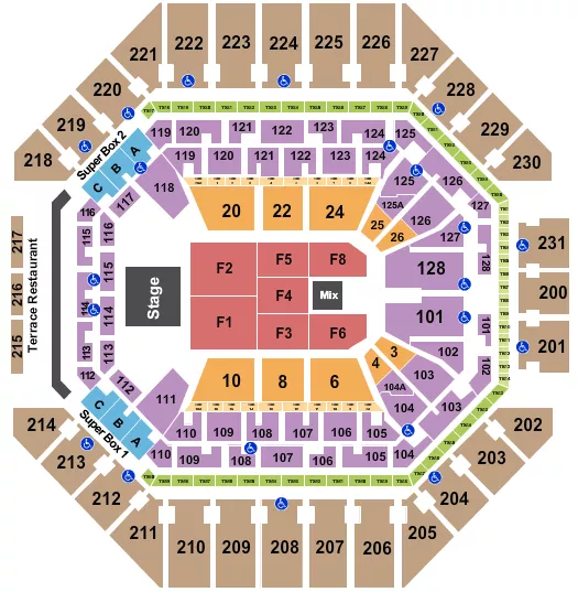 seating chart for Frost Bank Center - Endstage 2 - eventticketscenter.com