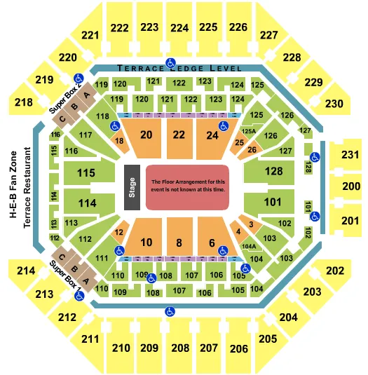 seating chart for Frost Bank Center - Generic Floor - eventticketscenter.com