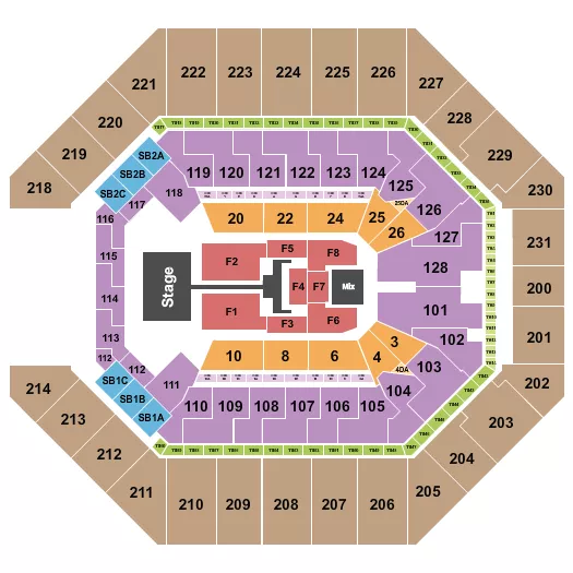 seating chart for Frost Bank Center - TobyMac - eventticketscenter.com