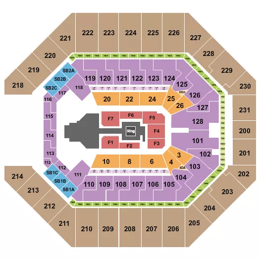 seating chart for Frost Bank Center - WWE - eventticketscenter.com