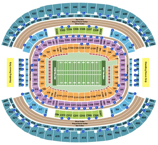 Find your seats for the Dallas Cowboys game in Arlington, TX