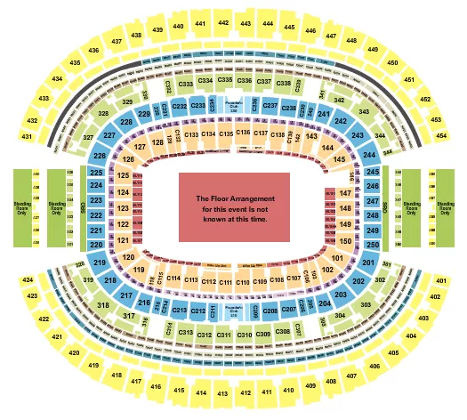 seating chart for AT&T Stadium - Generic - eventticketscenter.com