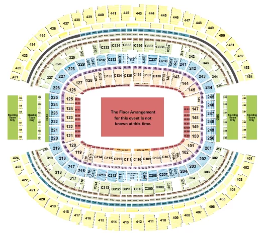 seating chart for AT&T Stadium - Generic - eventticketscenter.com