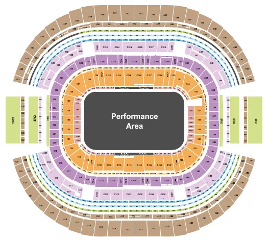 seating chart for AT&T Stadium - Supercross 2 - eventticketscenter.com