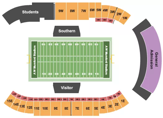 Football Seating Map