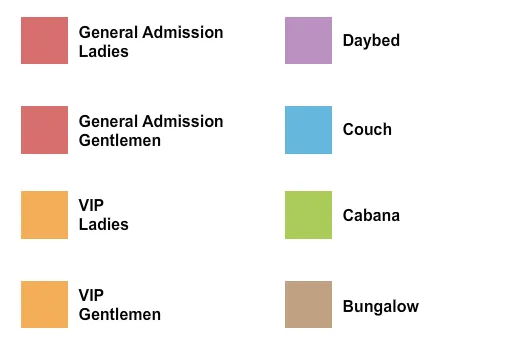 seating chart for AYU Dayclub at Resorts World Las Vegas - Club - eventticketscenter.com