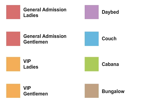 seating chart for Zouk Nightclub at Resorts World Las Vegas - Club - eventticketscenter.com