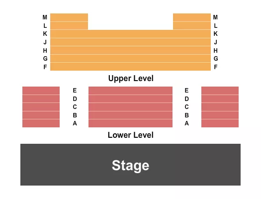 seating chart for Abbey Theater - Endstage 2 - eventticketscenter.com