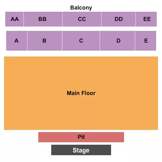 seating chart for Abilene Civic Center - Endstage Pit - eventticketscenter.com