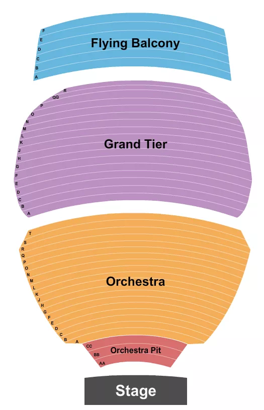 seating chart for Abraham Chavez Theatre - Endstage Pit - eventticketscenter.com