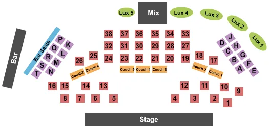 seating chart for Aliante Casino and Hotel - Rythm Nation - eventticketscenter.com