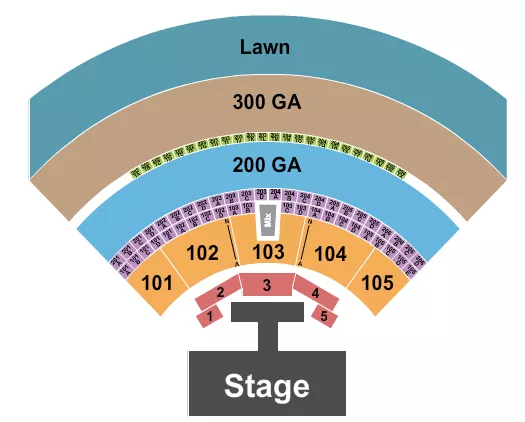 seating chart for Acrisure Amphitheater - Fashion Show - eventticketscenter.com