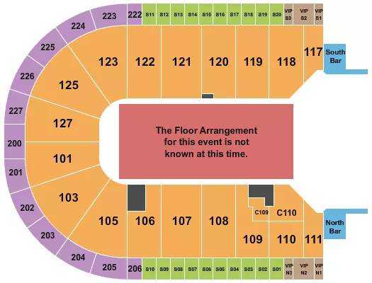 seating chart for Acrisure Arena - Generic Floor - eventticketscenter.com