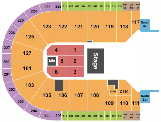 seating chart for Acrisure Arena - Halfhouse - eventticketscenter.com