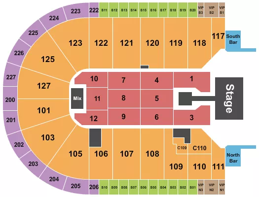 seating chart for Acrisure Arena - Junior H - eventticketscenter.com