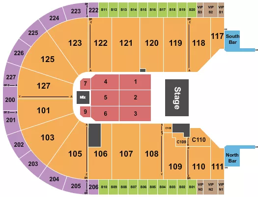 seating chart for Acrisure Arena - Luis R Conriquez - eventticketscenter.com