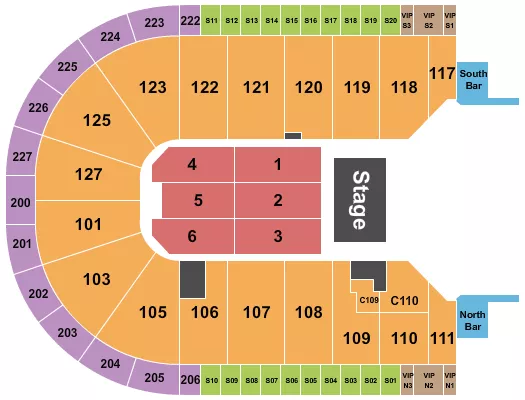 seating chart for Acrisure Arena - Ramon Ayala - eventticketscenter.com