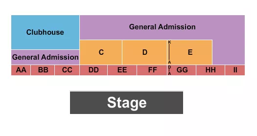 seating chart for Adams County Fairgrounds - NE - Endstage 2 - eventticketscenter.com