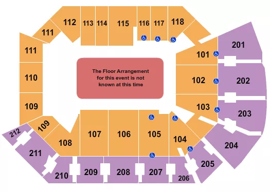 seating chart for Addition Financial Arena - Generic Floor - eventticketscenter.com