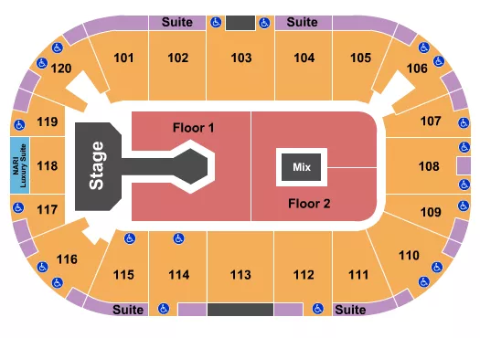 seating chart for Agganis Arena - Don Toliver - eventticketscenter.com