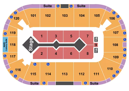 seating chart for Agganis Arena - For King and Country - eventticketscenter.com