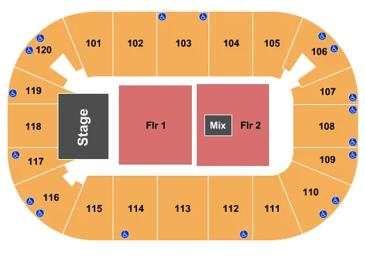 seating chart for Agganis Arena - HAIM - eventticketscenter.com