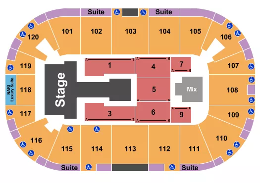 seating chart for Agganis Arena - JJ Lin - eventticketscenter.com