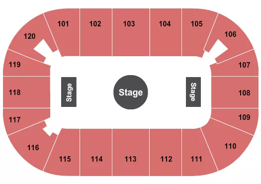 seating chart for Agganis Arena - Ringling Bros - eventticketscenter.com