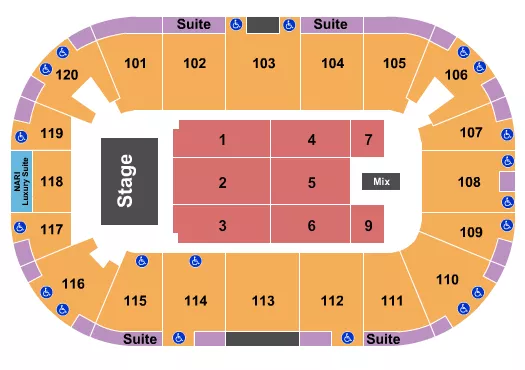 seating chart for Agganis Arena - Sonu Nigam - eventticketscenter.com