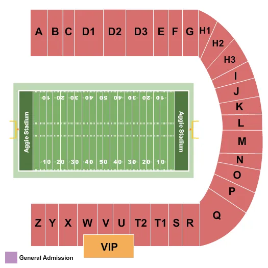 seating chart for Truist Stadium - Greensboro - Football - eventticketscenter.com