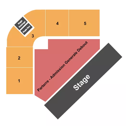 seating chart for Agora At Port of Quebec - Endstage GA - eventticketscenter.com