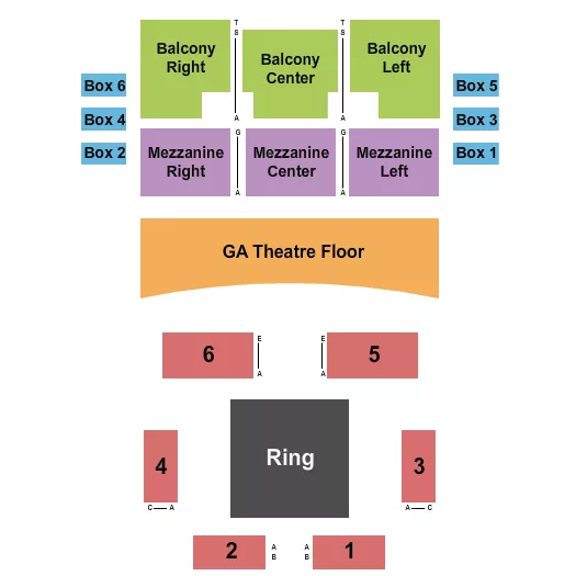 seating chart for Agora Theatre - WWE - eventticketscenter.com