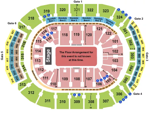 seating chart for Scotiabank Arena - Generic Floor - eventticketscenter.com