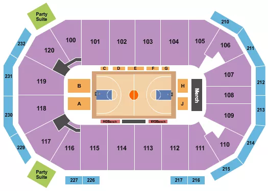 seating chart for Akins Arena at The Classic Center - Harlem Globetrotters - eventticketscenter.com