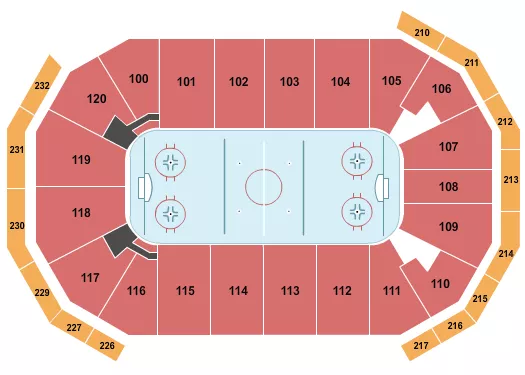 Hockey Seating Map