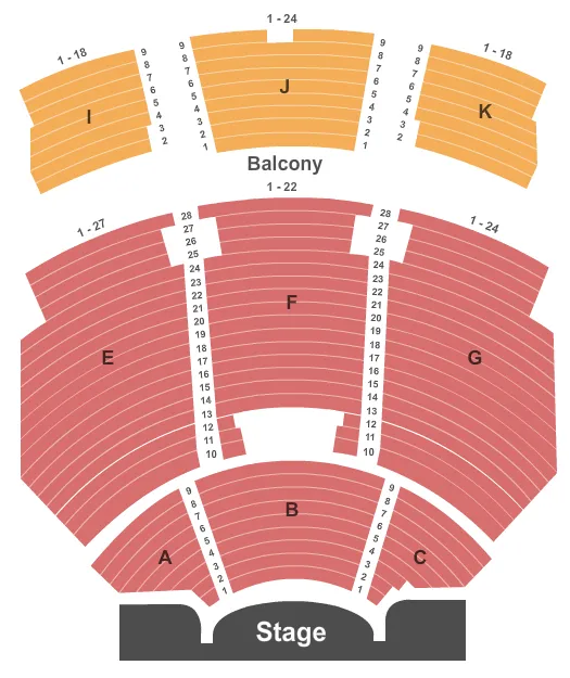 End Stage Seating Map