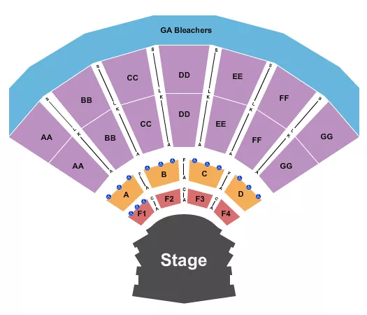 seating chart for Alameda County Fairgrounds - Endstage 2 - eventticketscenter.com