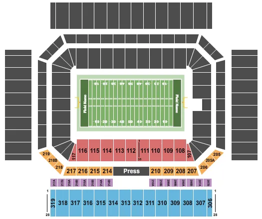 seating chart for Alamodome - DCI - eventticketscenter.com